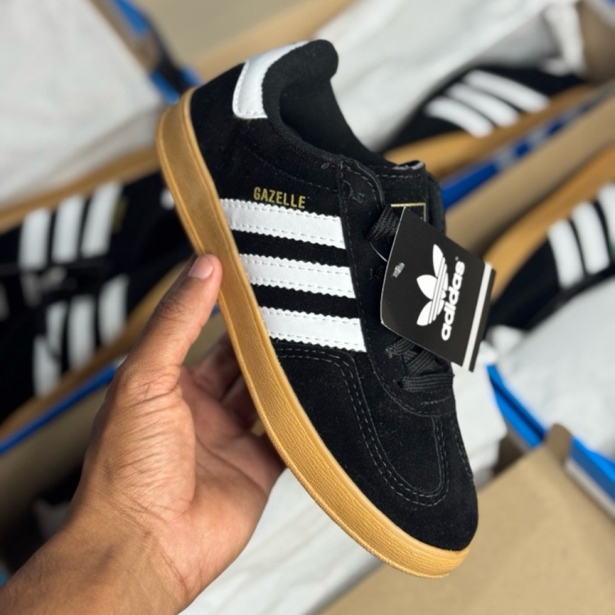 Adidas Gazelle x Preto/Branco