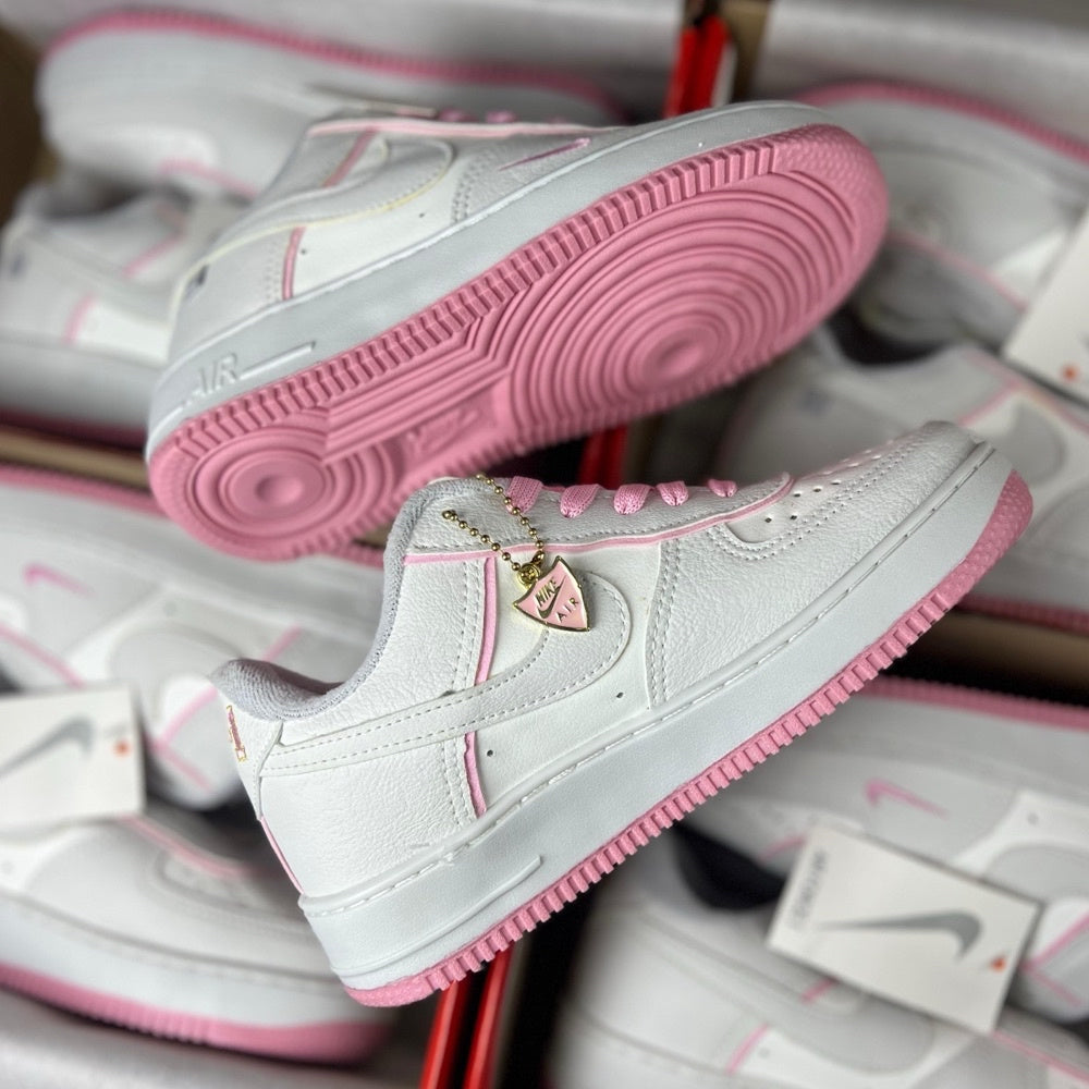 Air Force 1 Sombra x Branco/Rosa- (Linha Premium)