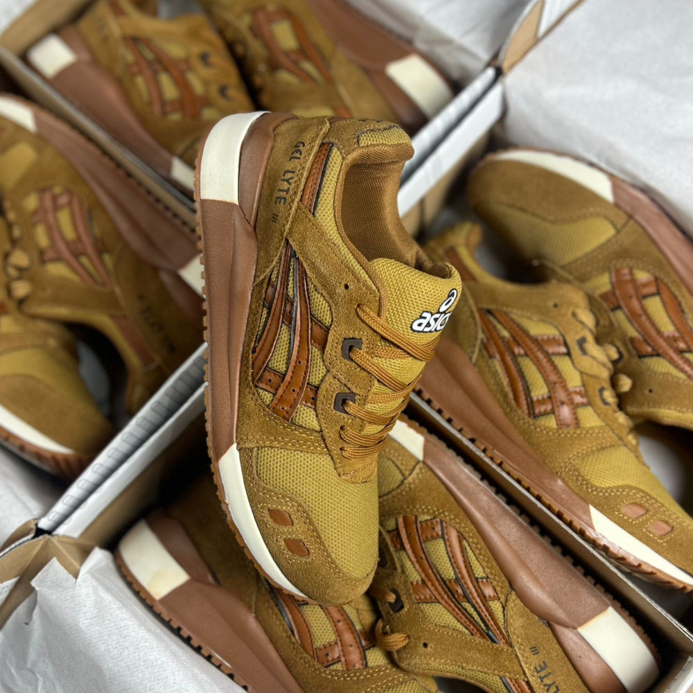 Tênis Masculino Asics Gel-Lyte III x Caramelo (Premium em Couro)