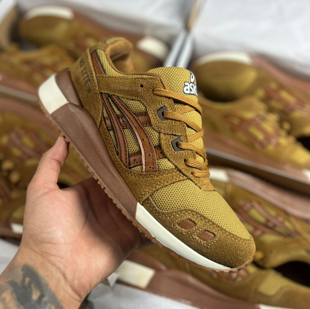 Tênis Masculino Asics Gel-Lyte III x Caramelo (Premium em Couro)