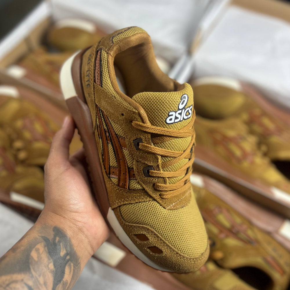 Tênis Masculino Asics Gel-Lyte III x Caramelo (Premium em Couro)