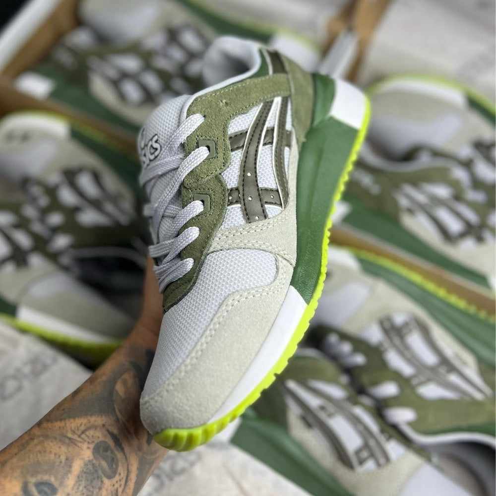 Tênis Masculino Asics Gel-Lyte III x VERDE MILITAR (Premium em Couro)