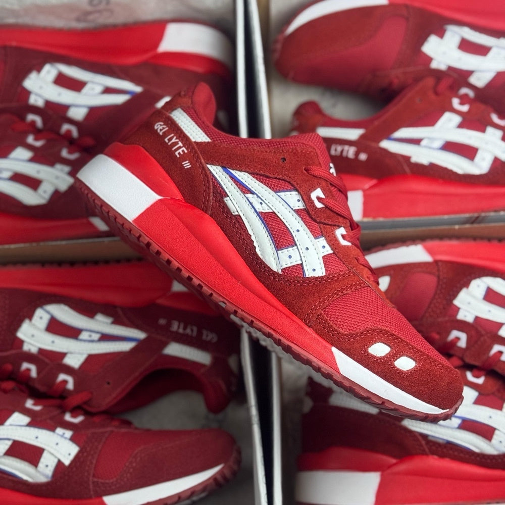 Tênis Masculino Asics Gel-Lyte III X Vermelho (Premium em Couro)