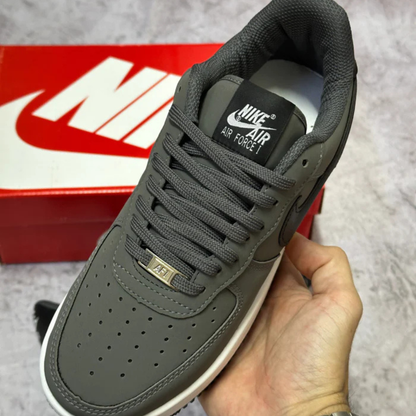 Tênis Masculino Nike Air Force 1 Cinza Escuro Premium