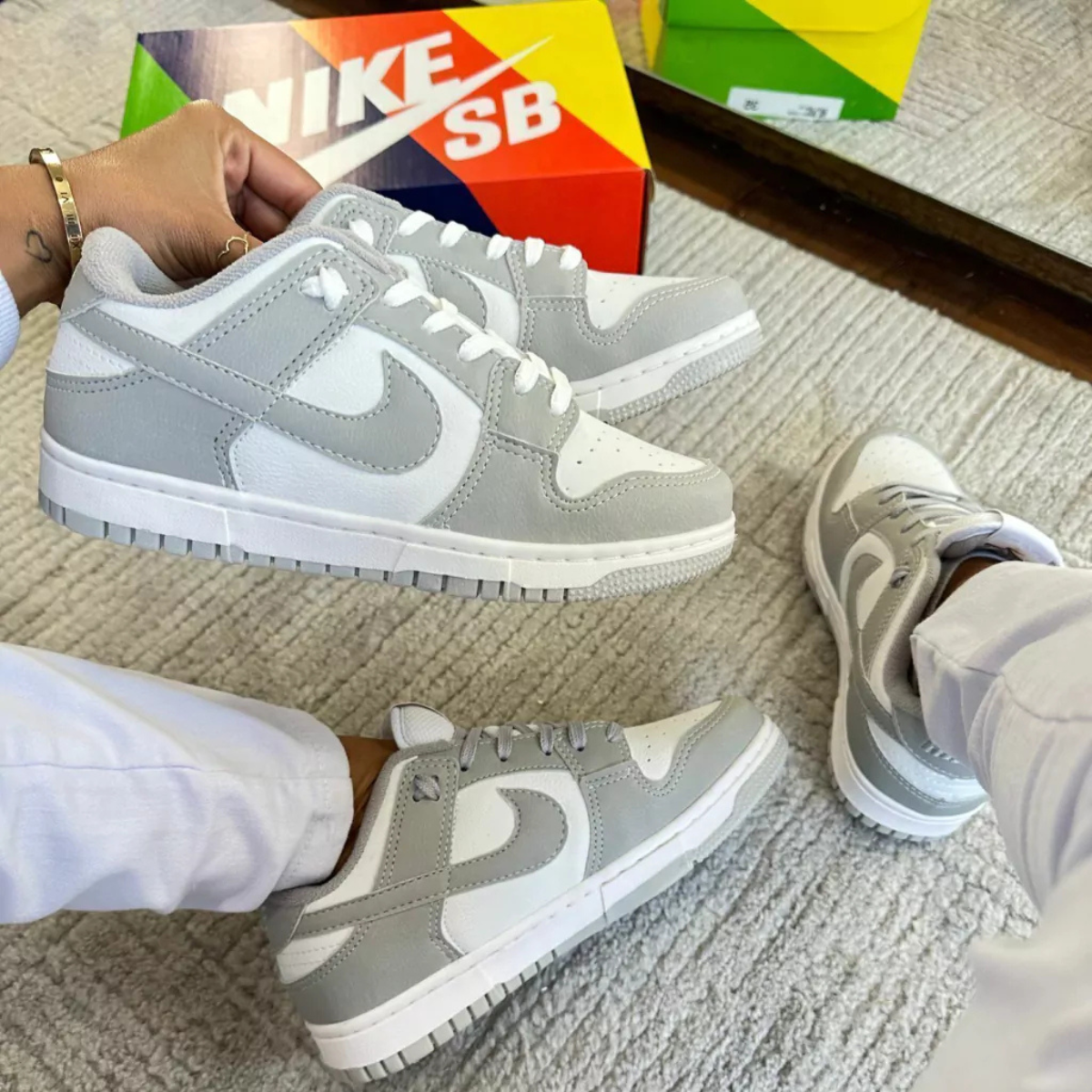 Tênis Nike Dunk Cinza