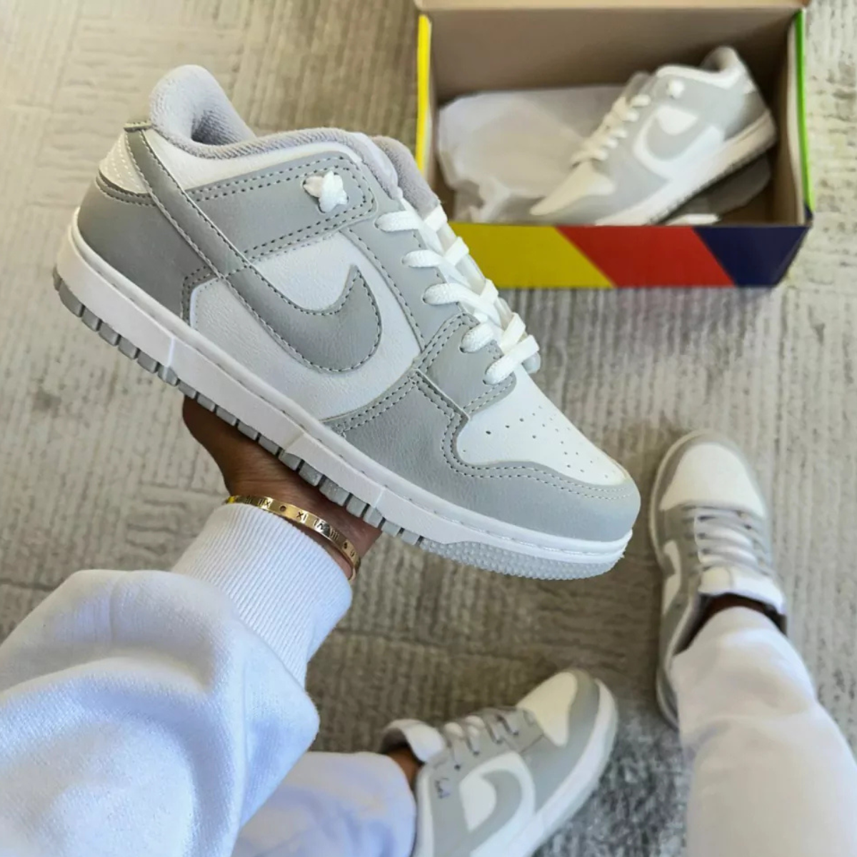 Tênis Nike Dunk Cinza