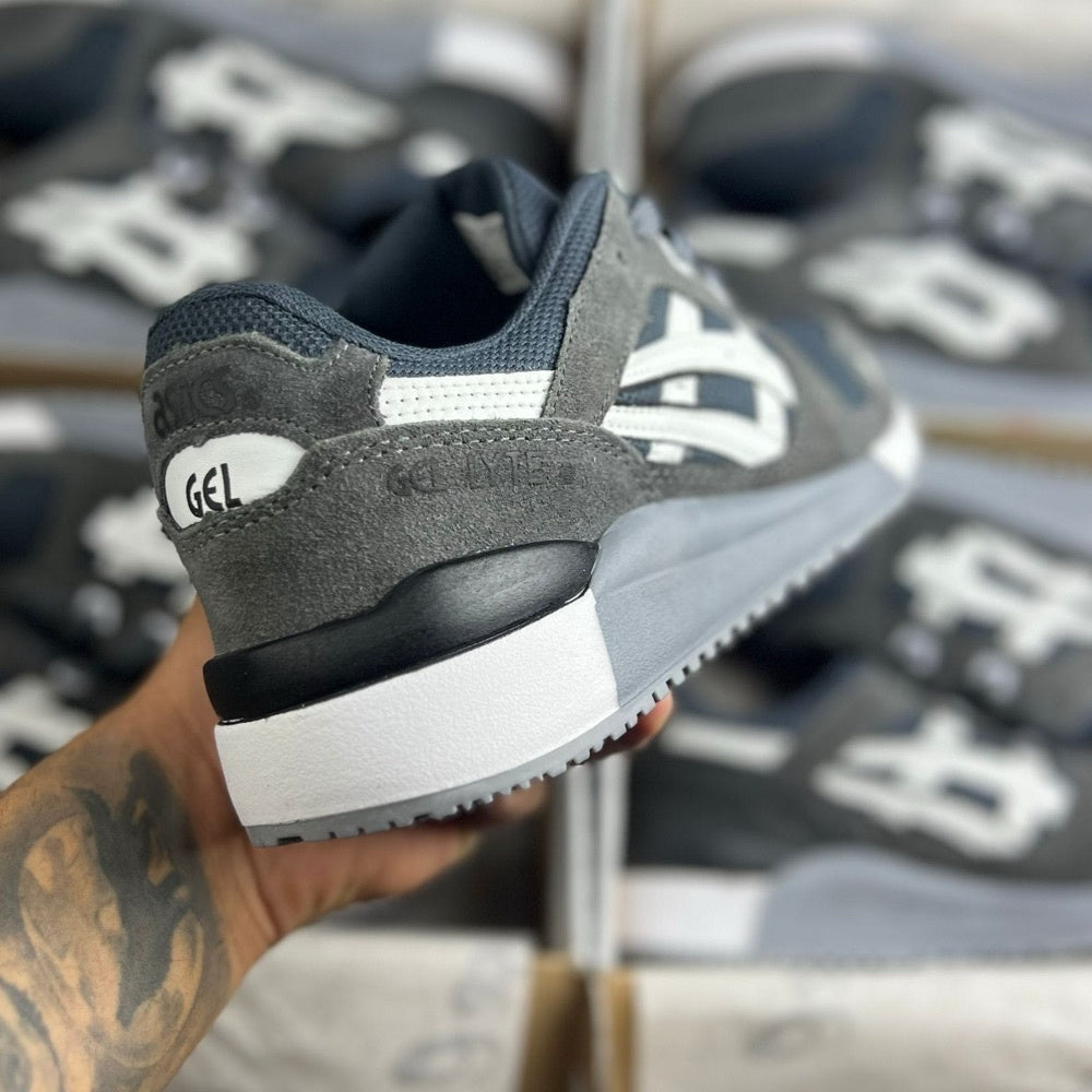 Tênis Masculino Asics Gel-Lyte III x  CHUMBO  (Premium em Couro)